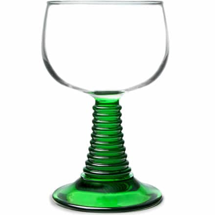 SWIRL WINE GLASS | GREEN