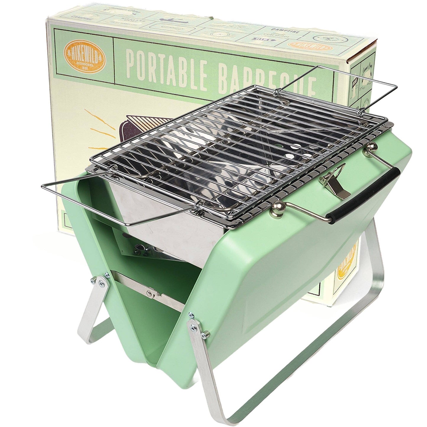 REX LONDON |PORTABLE SUITCASE BBQ | PISTACHIO