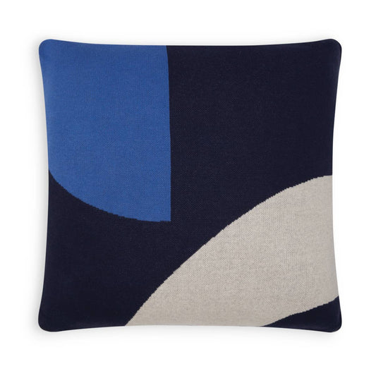 COTTON KNIT CUSHION | ILO NAVY | SOPHIE HOME
