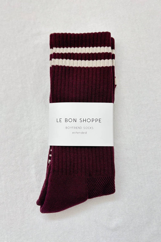 EXTENDED BOYFRIEND SOCKS | VARIOUS COLOURS | LE BON SHOPPE,