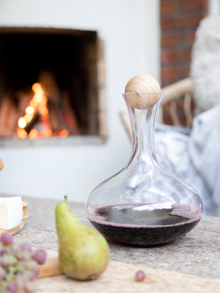 Sagaform AB - Sagaform Nature Wine Carafe With Oak Stopper, 2L