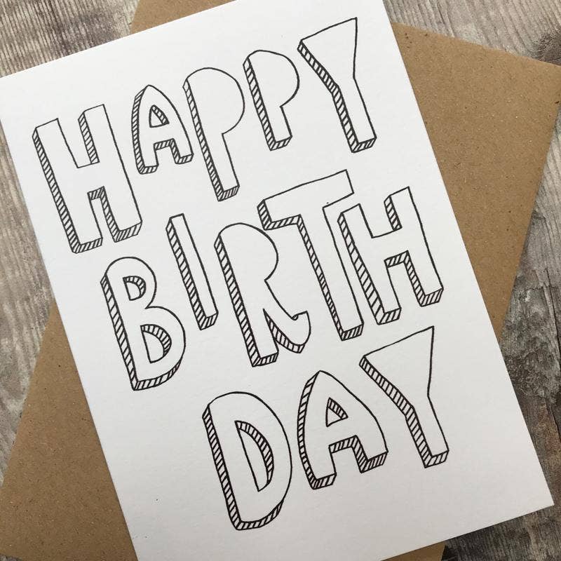 HAPPY BIRTHDAY | PORTRAIT | LOMOND PAPER CO