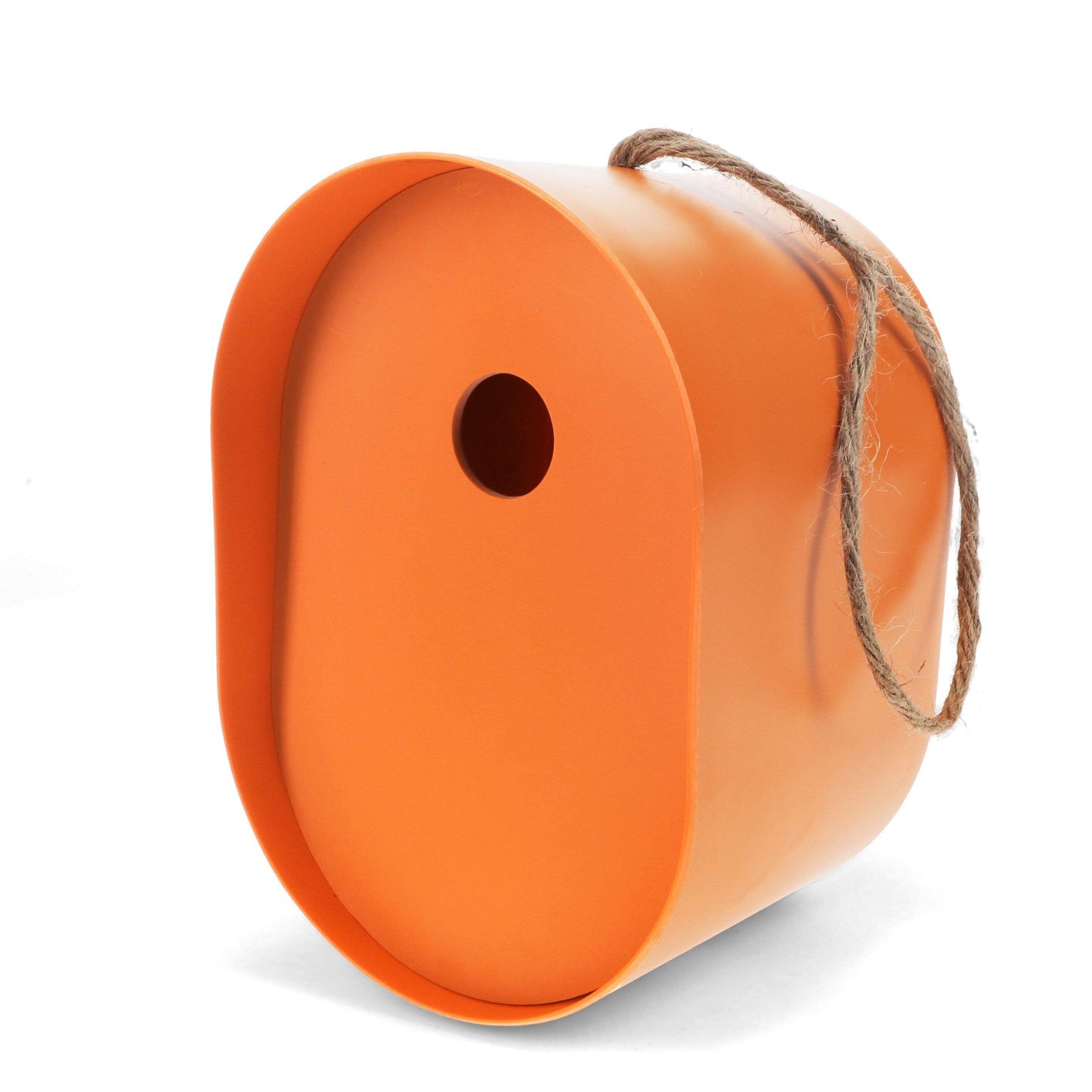 REX LONDON |OVAL BAMBOO BIRDHOUSE | ORANGE