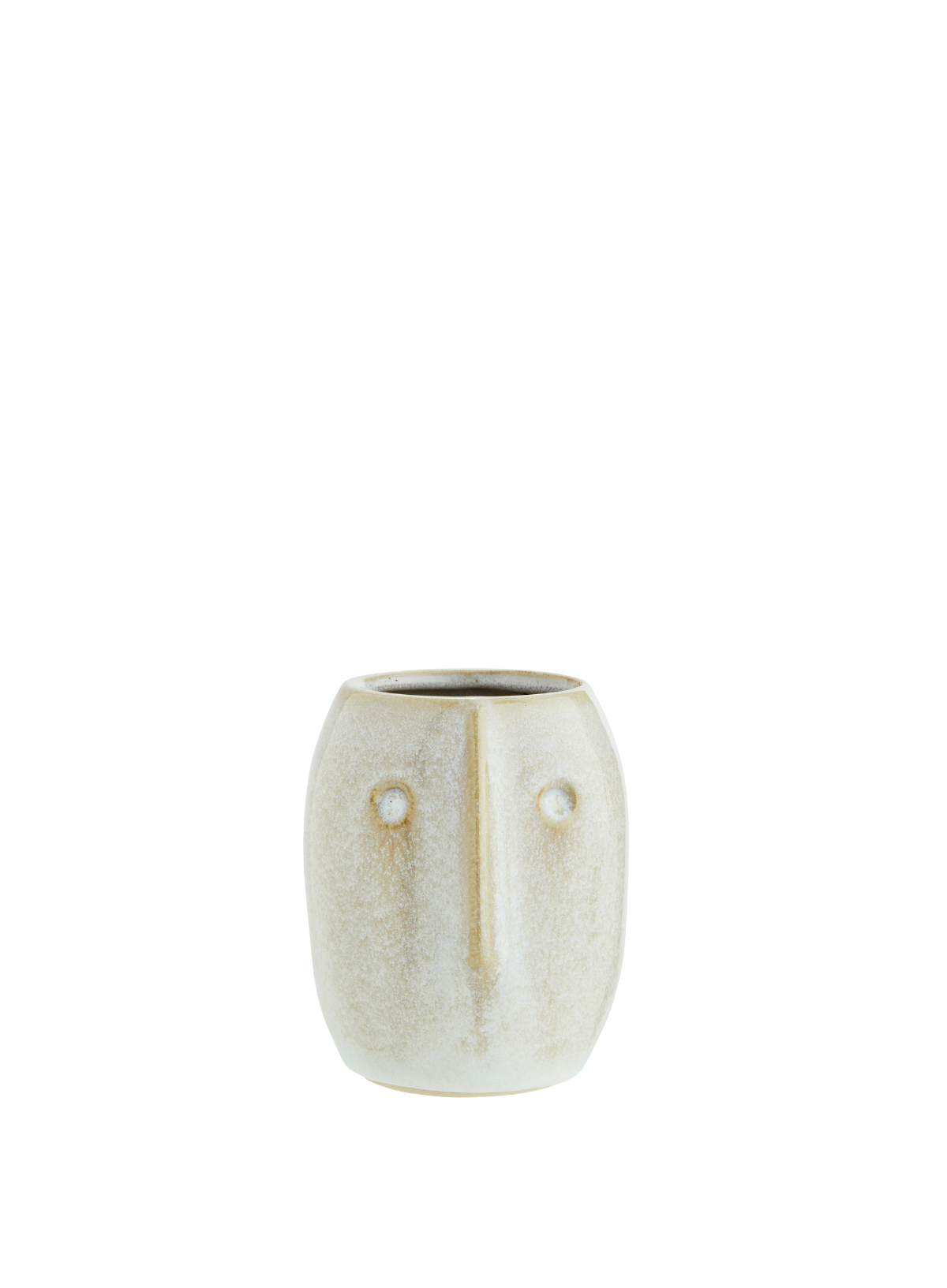FLOWERPOT WITH FACE IMPRINT | WHITE | MADAM STOLTZ