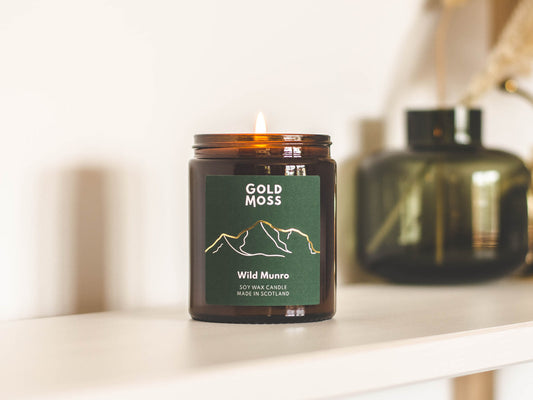 WILD MUNRO |SOY WAX CANDLE | GOLD MOSS CANDLES