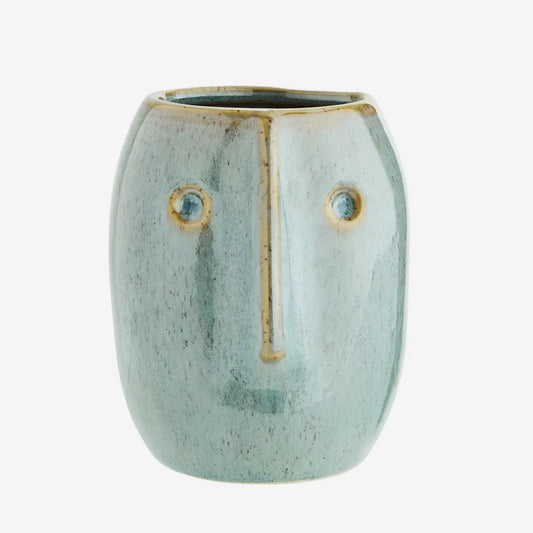 FLOWER POT WITH FACE | LIGHT GREEN | MADAM STOLTZ