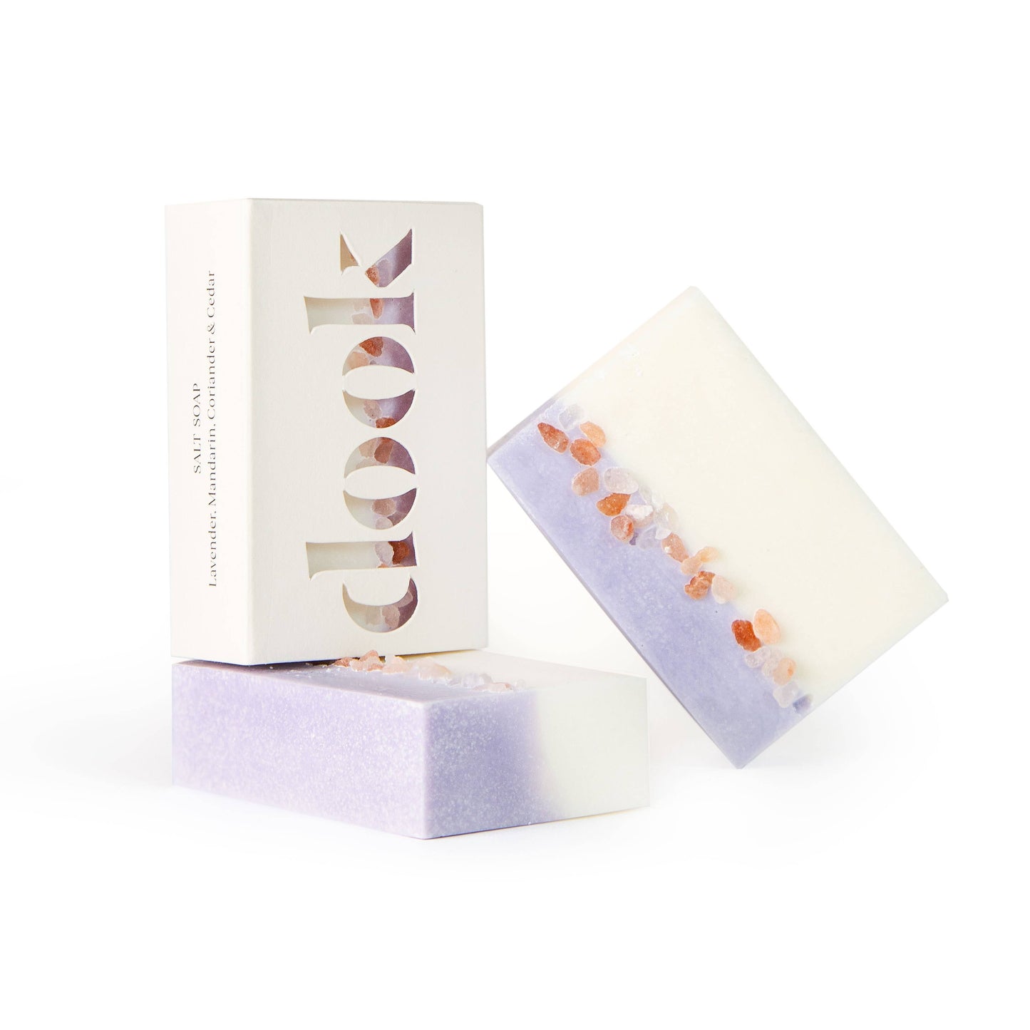 LAVENDER, MANDARIN, CORIANDER AND CEDAR| SALT SOAP | DOOK