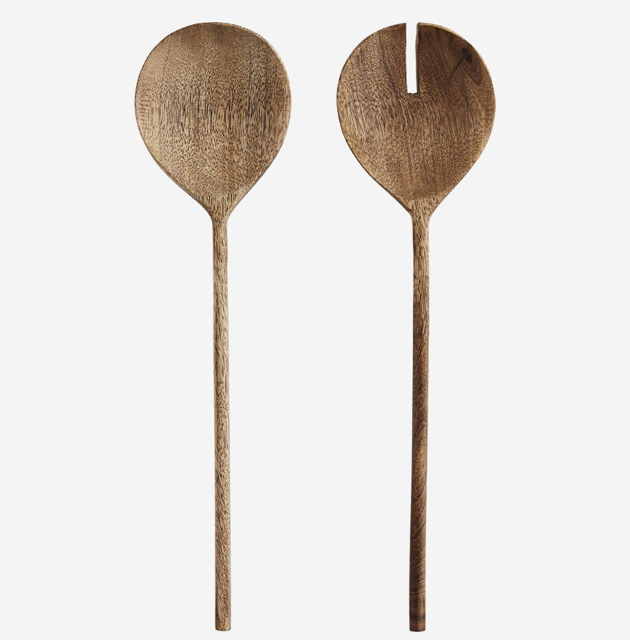 WOODEN SALAD SET | MANGO WOOD | MADAM STOLTZ