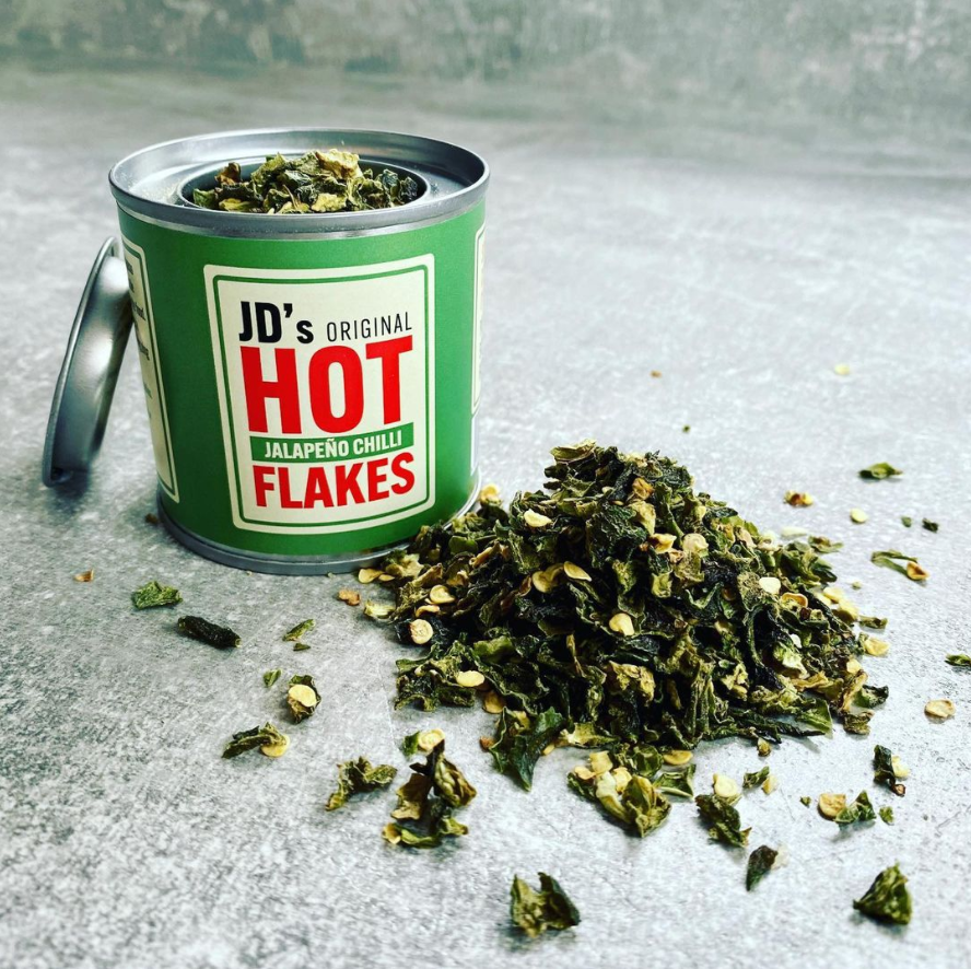 JD’s HOT HONEY | HOT JALAPEÑO CHILLI FLAKES |35g TIN