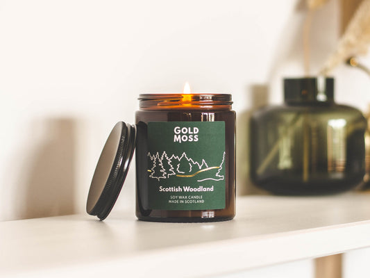 SCOTTISH WOODLAND |SOY WAX CANDLE | GOLD MOSS CANDLES