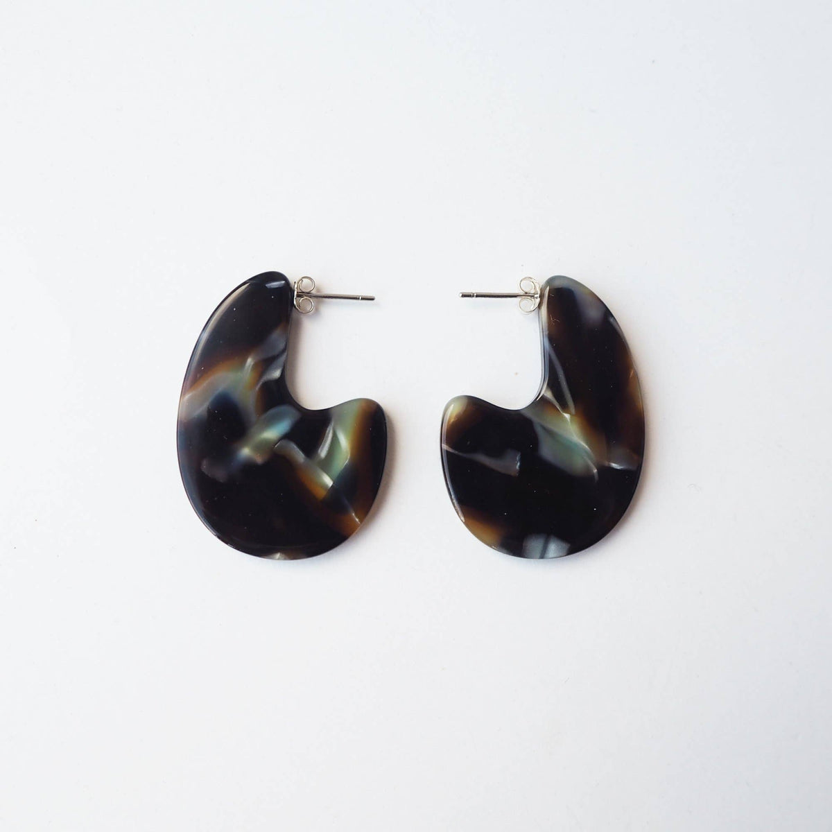 Custom Made - Jupiter Teardrop Earrings-acetate resin statement earring