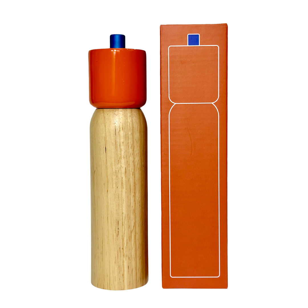 MÆGEN - Salt & Pepper Grinder - Orange & Blue: Medium