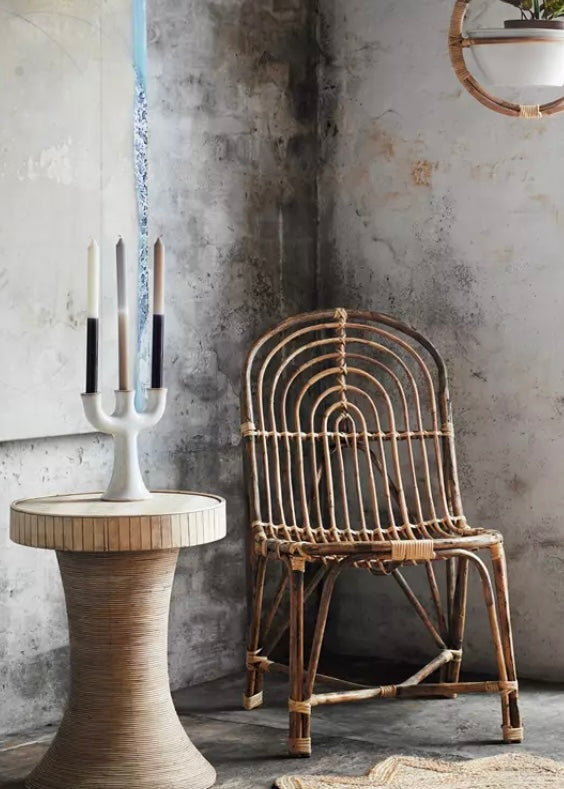 STONEWARE CANDLE HOLDER | WHITE | MADAM STOLTZ