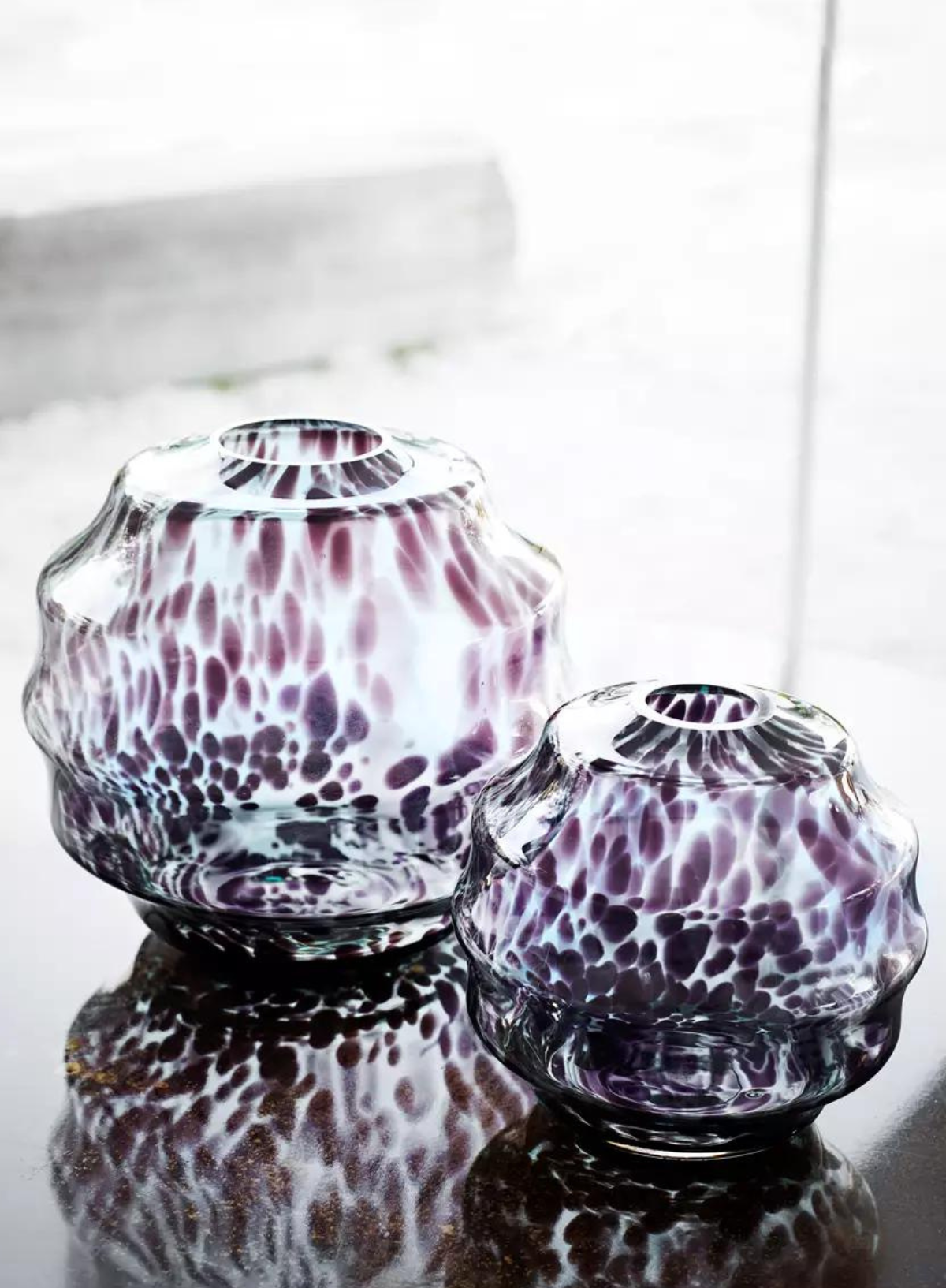 JUDITH VASE | GLASS | TEAL BROWN | MADAM STOLTZ
