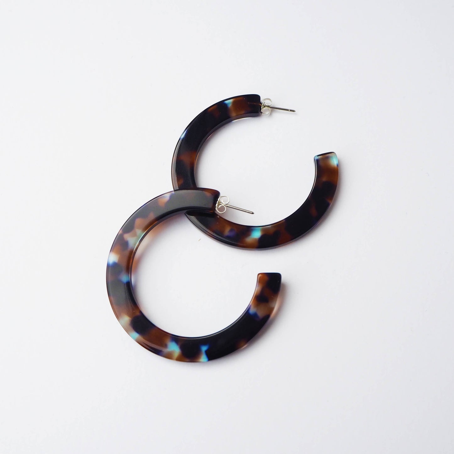 Custom Made - Coral Statement Hoop Earrings