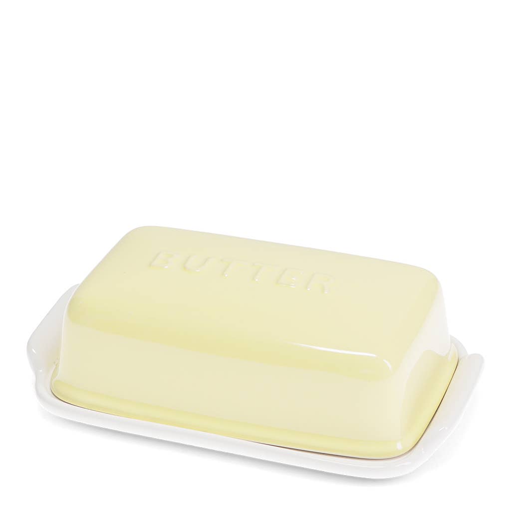 Ceramic butter dish - Yellow