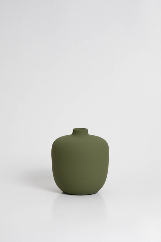 o cactuu - Blanc 05 -  Olive Green Vase - Ceramic