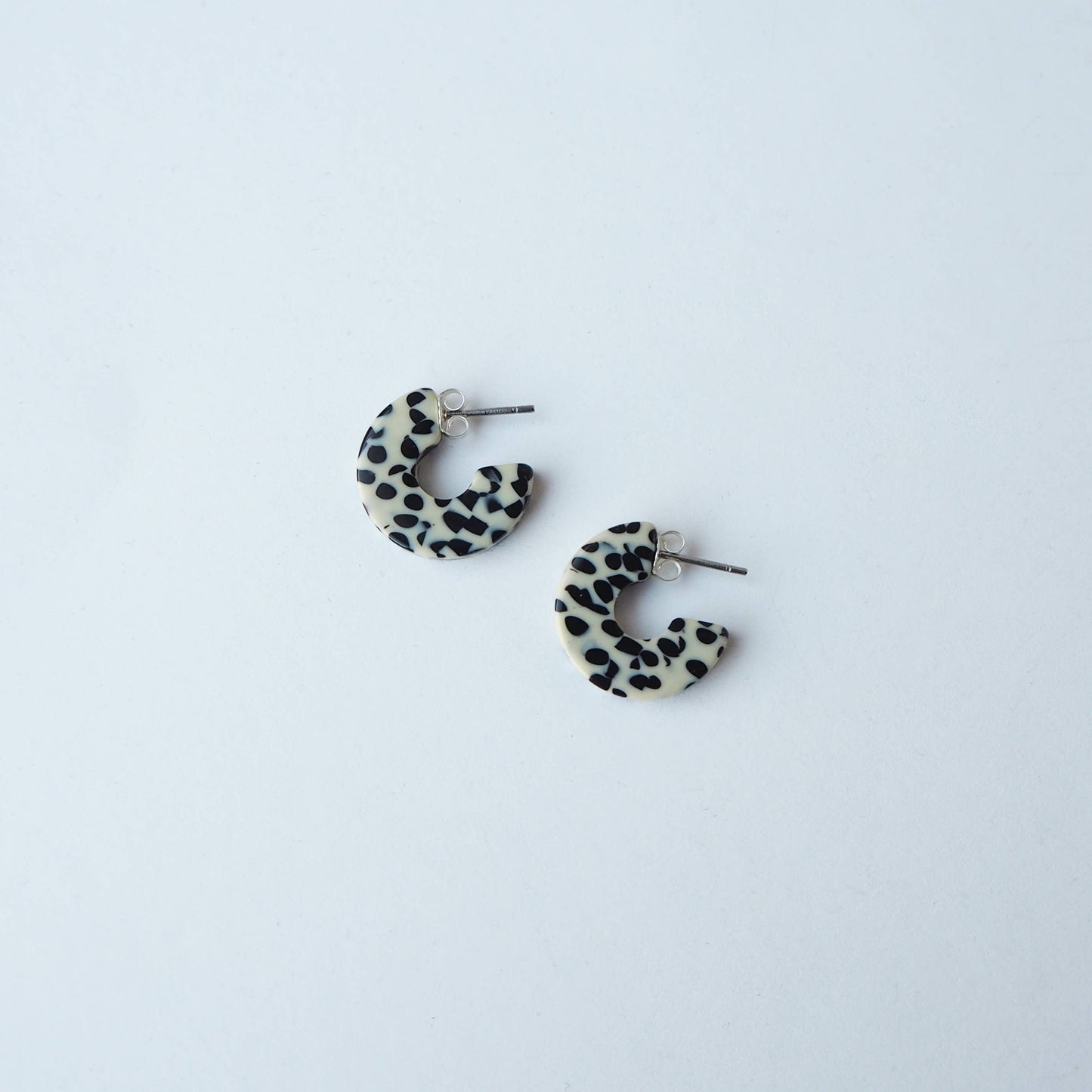 Custom Made - Marble Terrazzo Super Mini Hoop Earrings