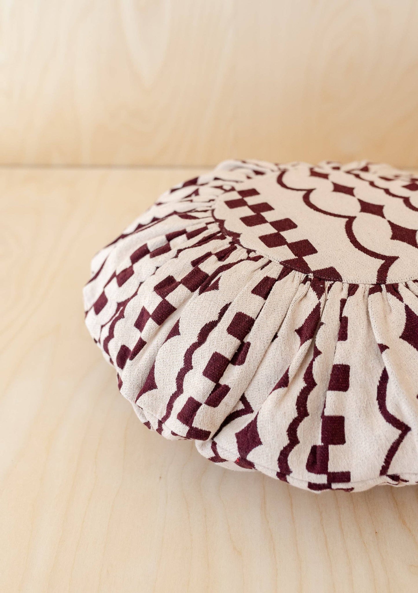 TBCo - Cotton Cushion Cover in Pink Checker Stripe