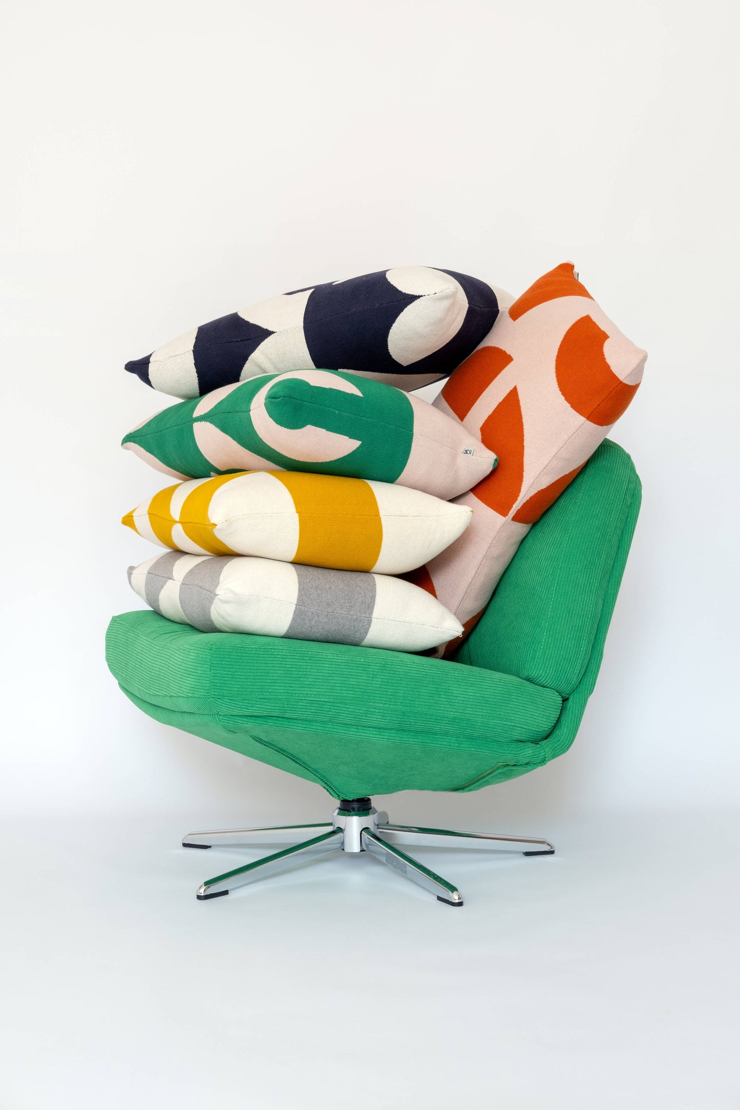 Sophie Home Ltd - Cotton Knit Throw Pillow/Cushion - Deko Green
