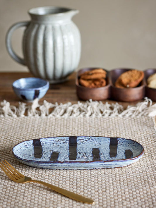 EVER PLATE | BLUE AND WHITE | STONEWARE | BLOOMINGVILLE