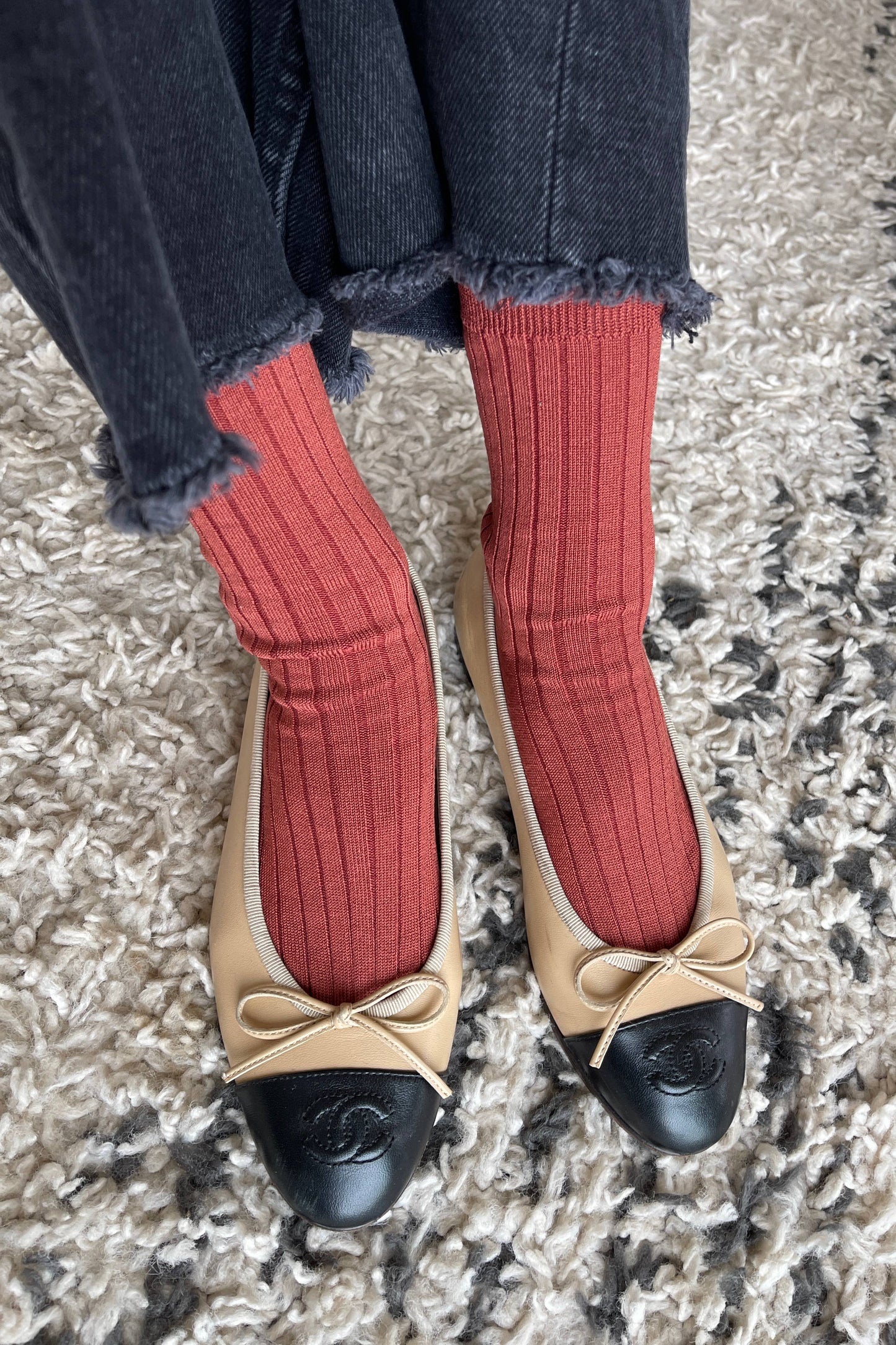HER SOCKS | VARIOUS COLOURS | MERCERIZED COMBED COTTON RIB | LE BON SHOPPE