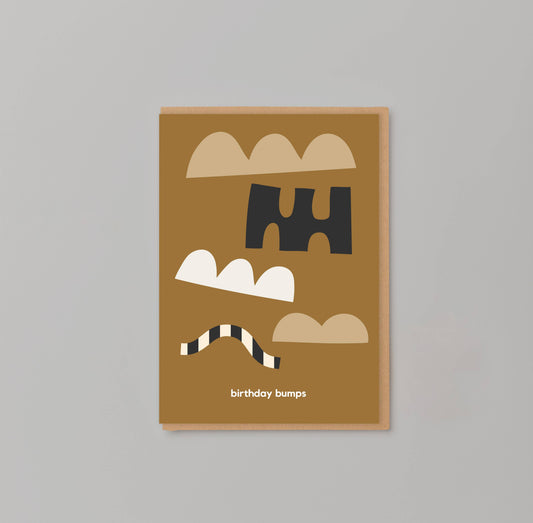 'BIRTHDAY BUMPS' BIRTHDAY GREETING CARD | SINGLES IN CELLOS