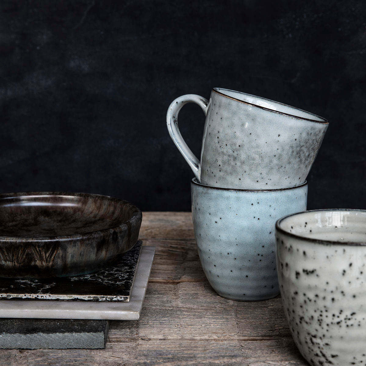 MUG | RUSTIC | GREY/BLUE | BY HOUSE DOCTOR