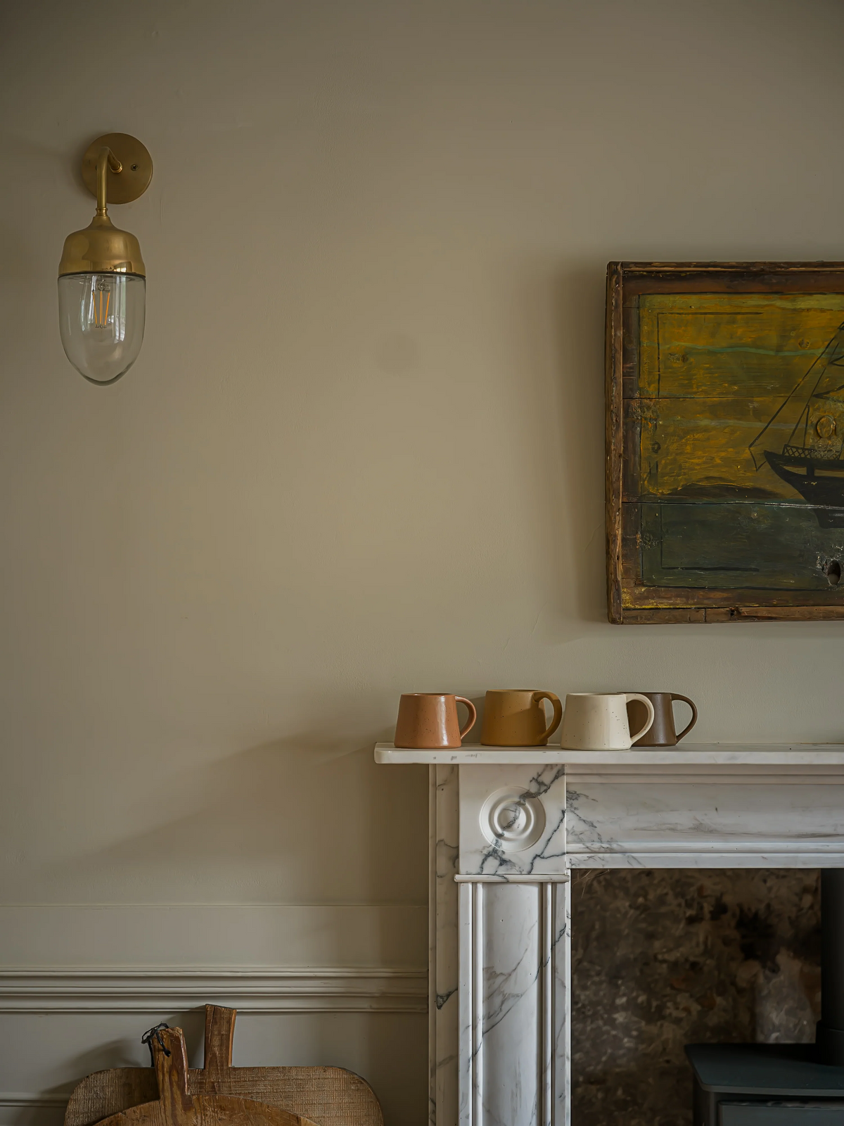THE FLINT TAPERED CUP| WEATHERED OAK | STONEWARE | THE INTERIORS YARD