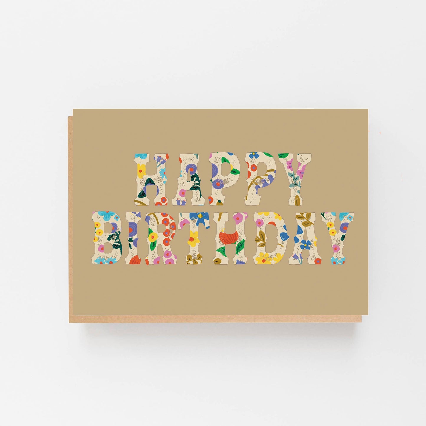 Lomond Paper Co - Happy Birthday Romanian Pattern - Brown