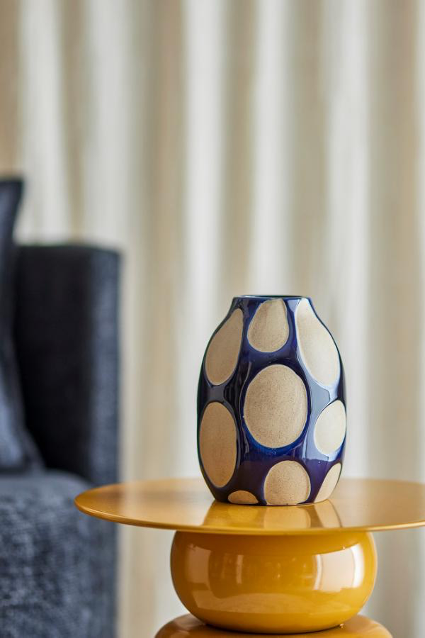 BASHIR VASE | STONEWARE | BLOOMINGVILLE | BLUE