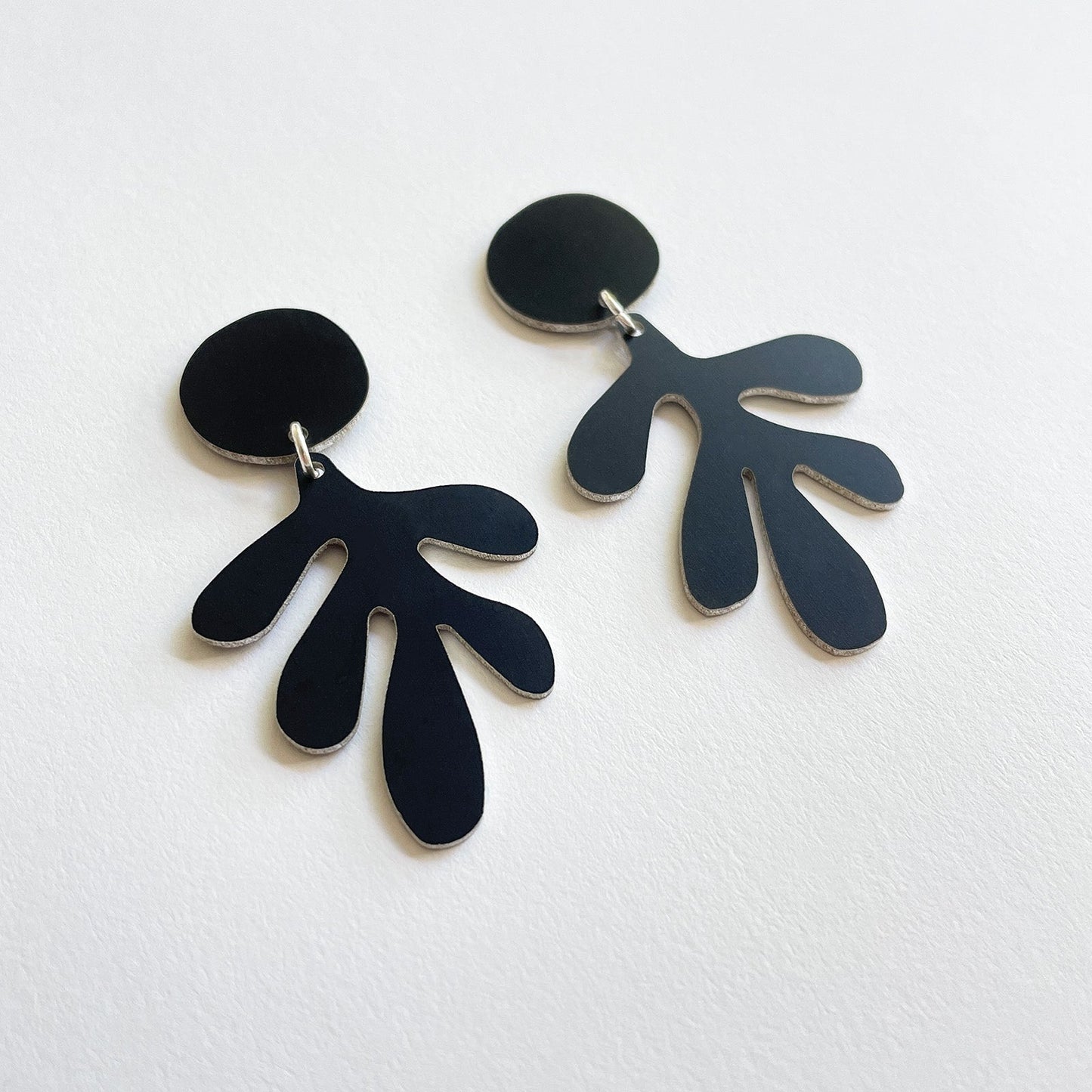 DULCE EARRINGS | BLACK ALUMINIUM | TOM PIGEON