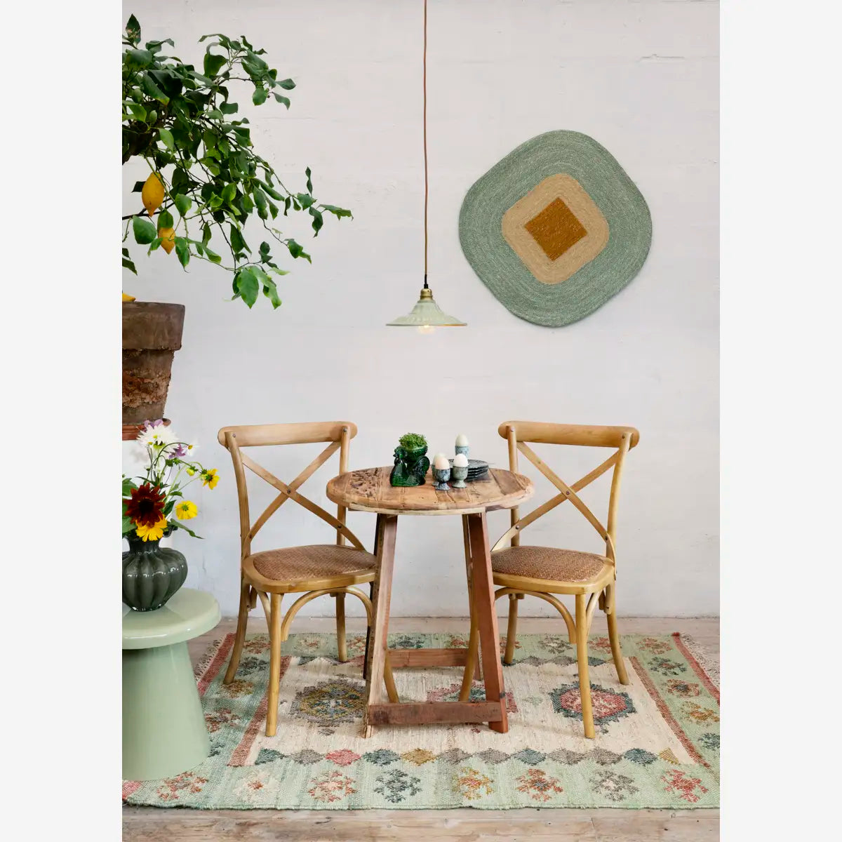 ENAMEL SIDE TABLE | LIGHT GREEN | MADAM STOLTZ