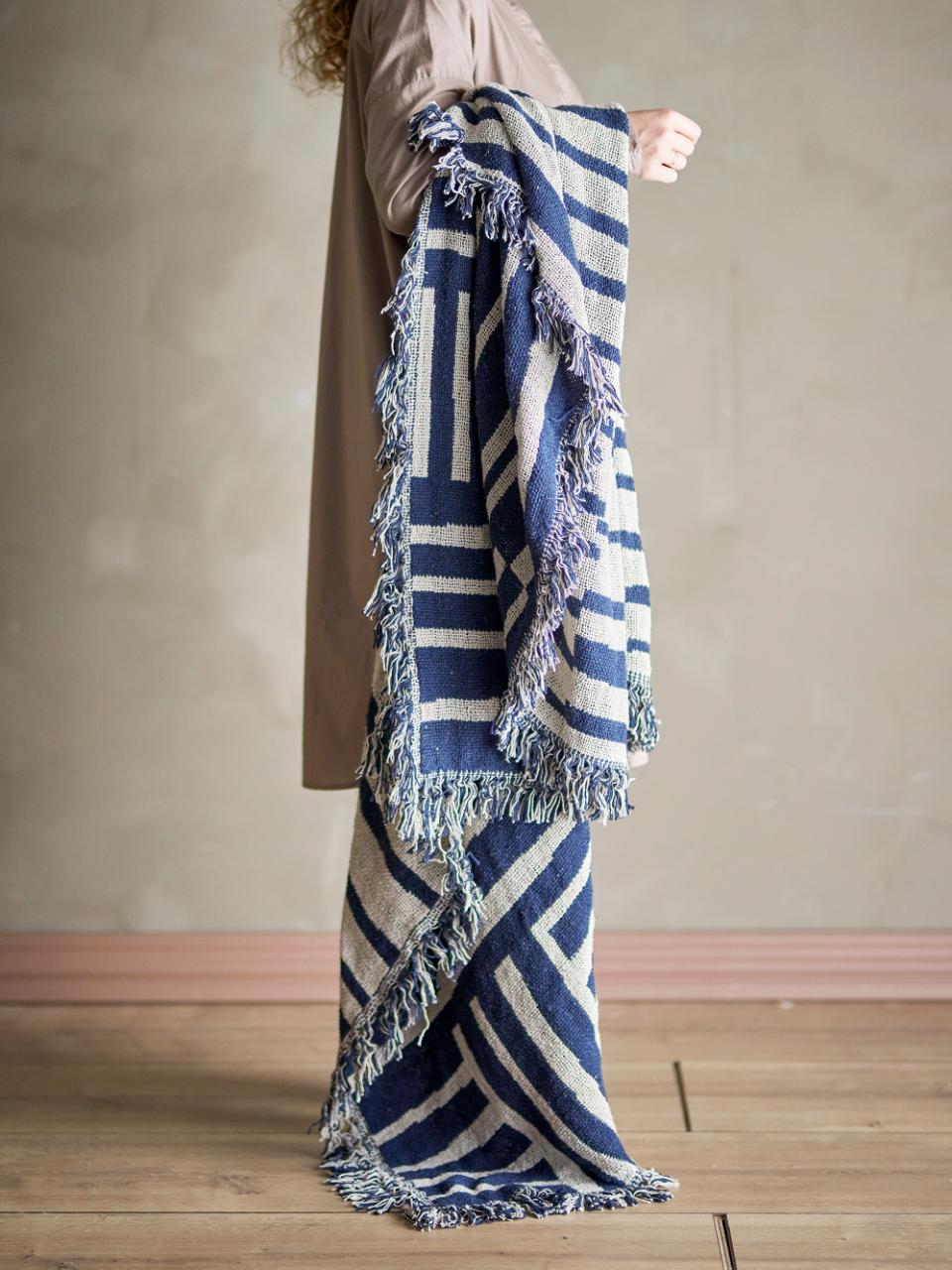 FRANKIE THROW | BLUE | RECYCLED COTTON | BLOOMINGVILLE