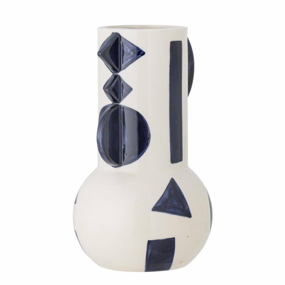 GRAPHICA VASE |BLUE | STONEWARE | BLOOMINGVILLE