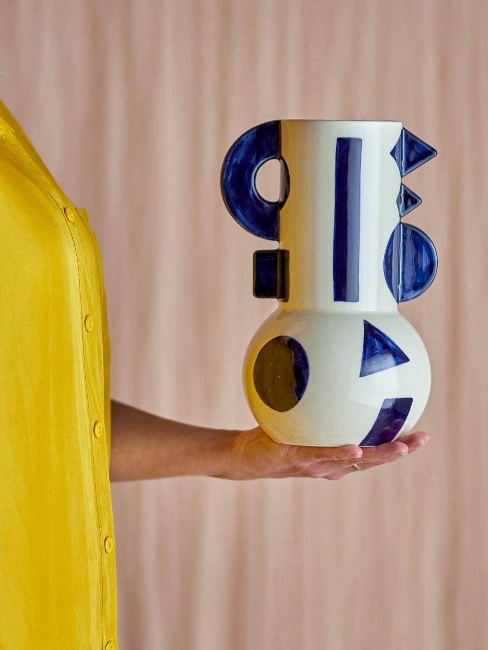 GRAPHICA VASE |BLUE | STONEWARE | BLOOMINGVILLE