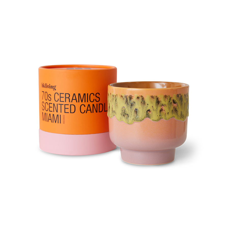 HKLIVING | 70s CERAMICS | SENTED CANDLE | MIAMI