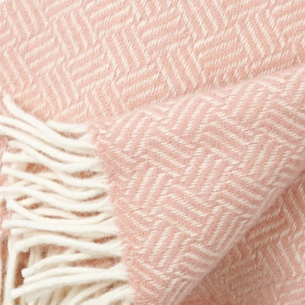 KLIPPAN | THROW | SAMBA | ROSE CLOUD | 100% LAMBSWOOL