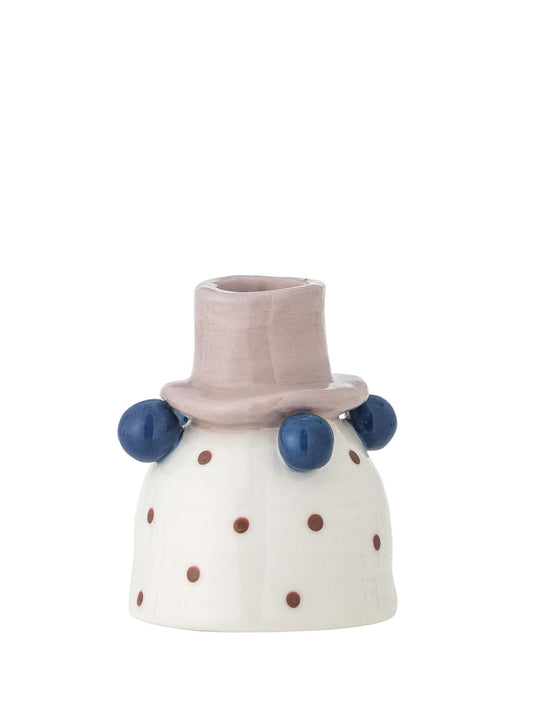 TACANA CANDLE HOLDER | ROSE |STONEWARE | BLOOMINGVILLE