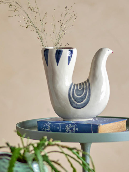 TRUDY VASE | STONEWARE | WHITE | BLOOMINGVILLE
