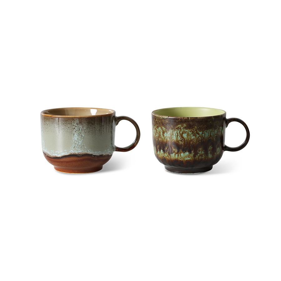 HKLIVING | 70s TEA CUP | SET OF 2 |ODYSSEA