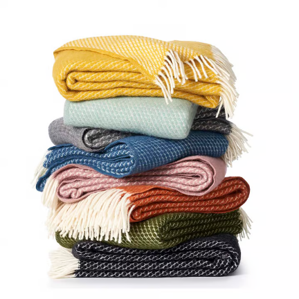 THROW | VELVET | DUCK EGG BLUE | 100% LAMBSWOOL | KIPPLAN