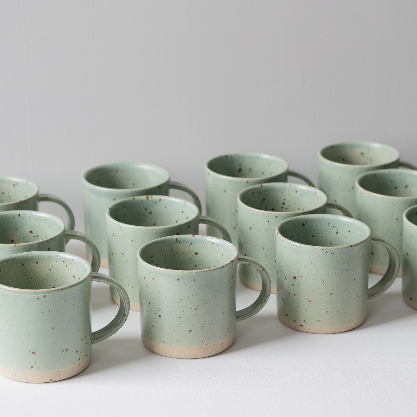 MUG | CELADON SPECKLED | DOR AND TAN