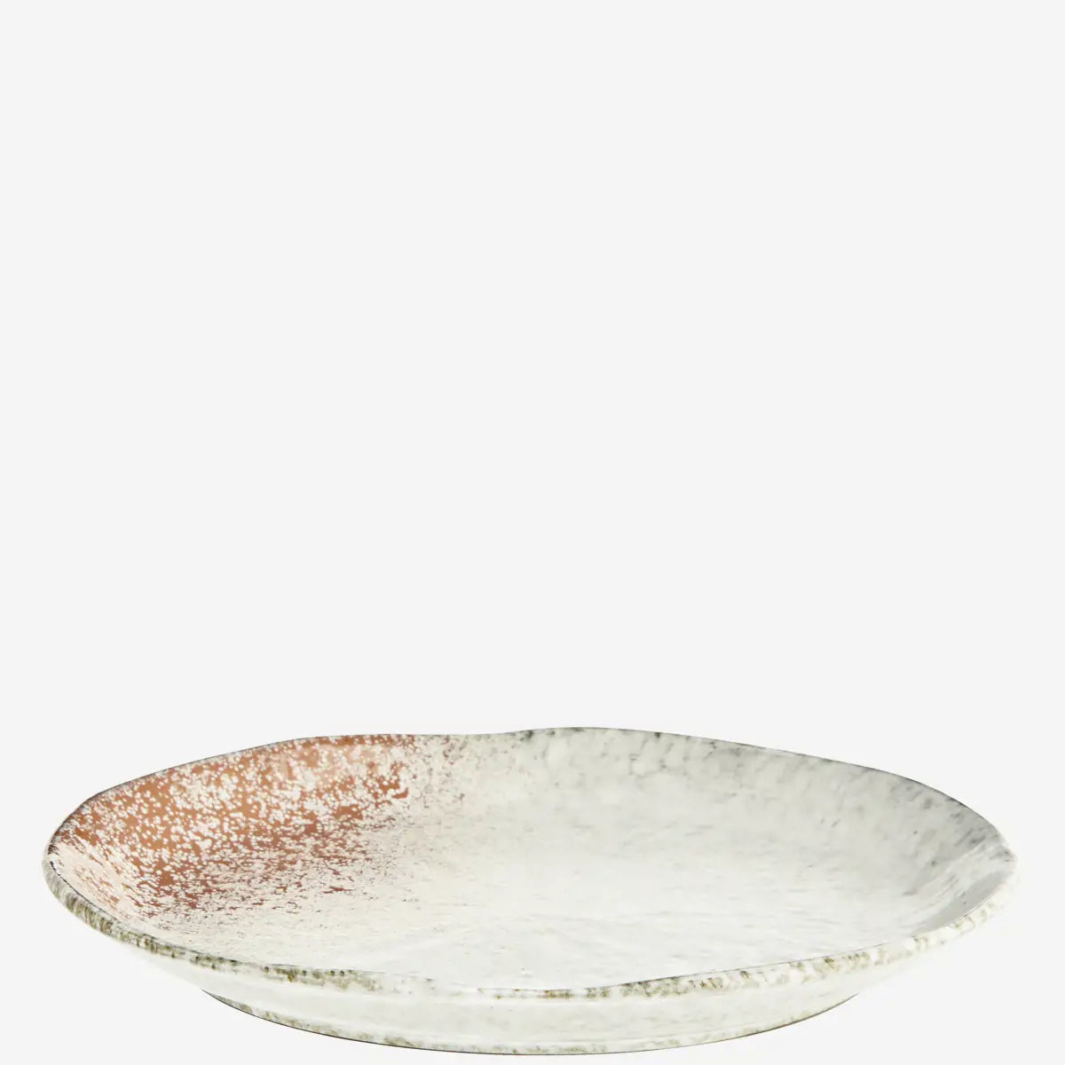 STONEWARE DINNER PLATE | ORANGE SPLASH| MADAM STOLTZ