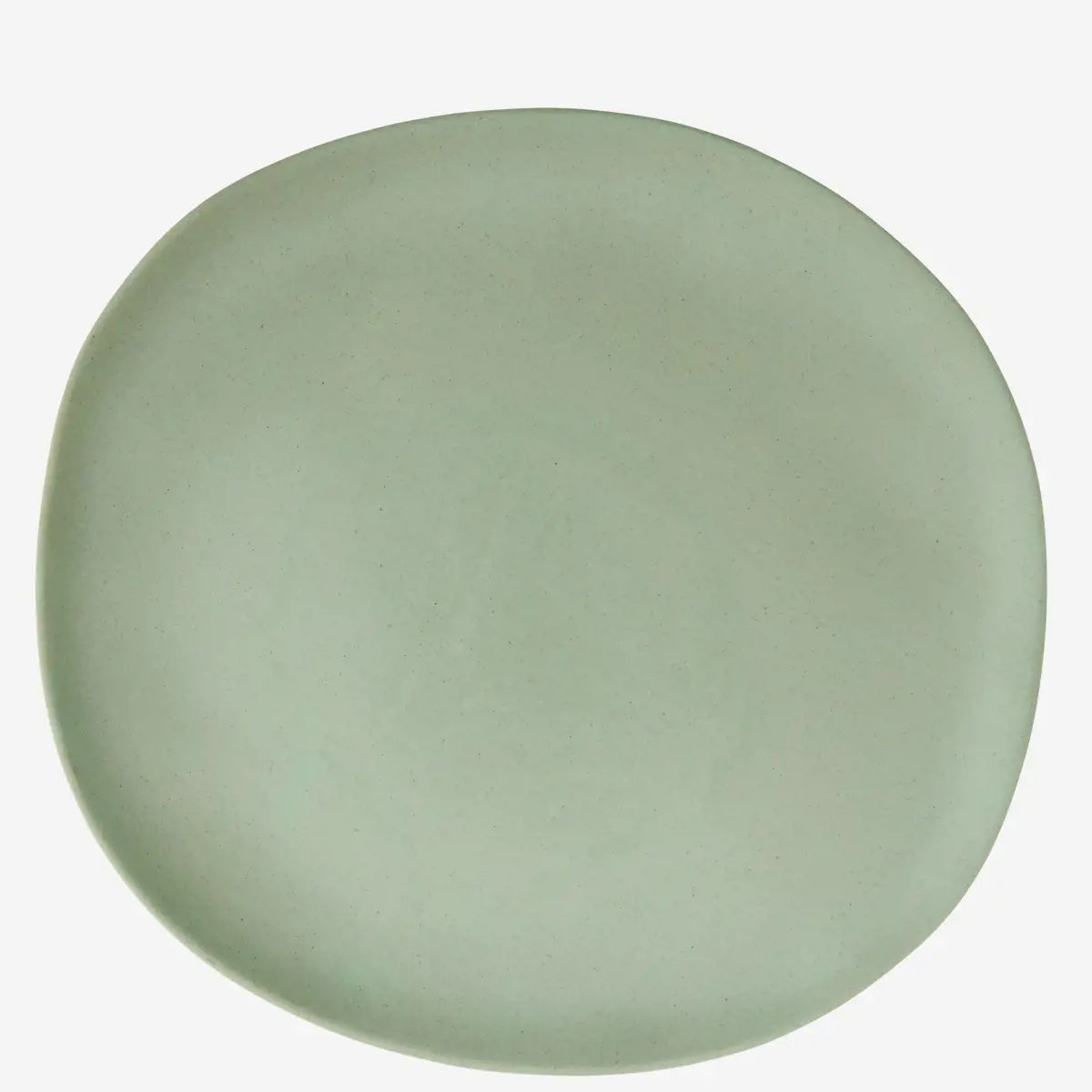 ECO SUSTAINABLE MELAMINE DINNER PLATE | MADAM STOLTZ | BASIL GREEN