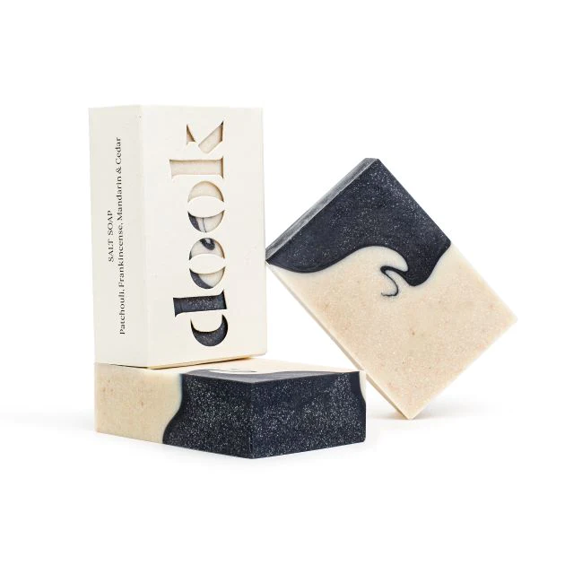PATCHOULI, FRANKINCENSE, MANDARIN AND CEDAR | SALT SOAP | DOOK
