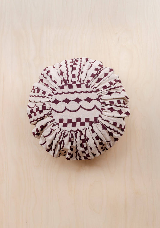 TBCo - Cotton Cushion Cover in Pink Checker Stripe