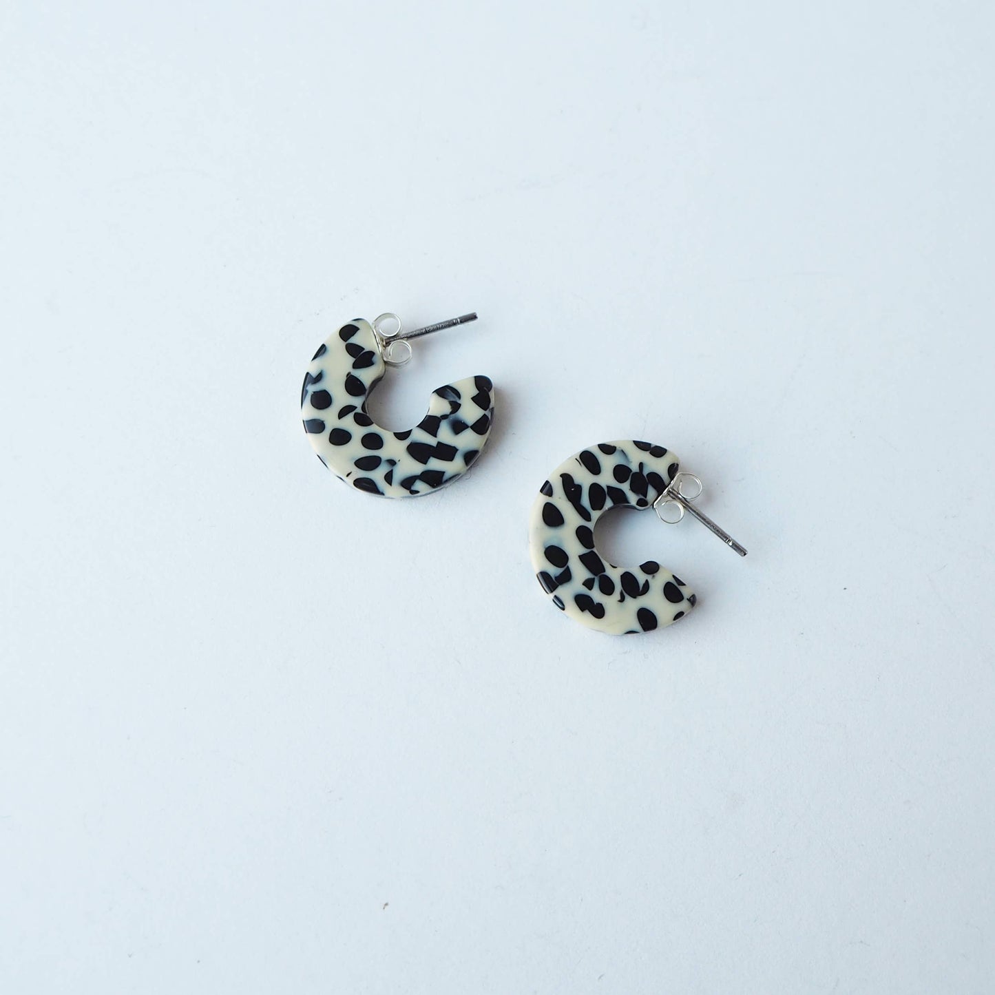 Custom Made - Marble Terrazzo Super Mini Hoop Earrings