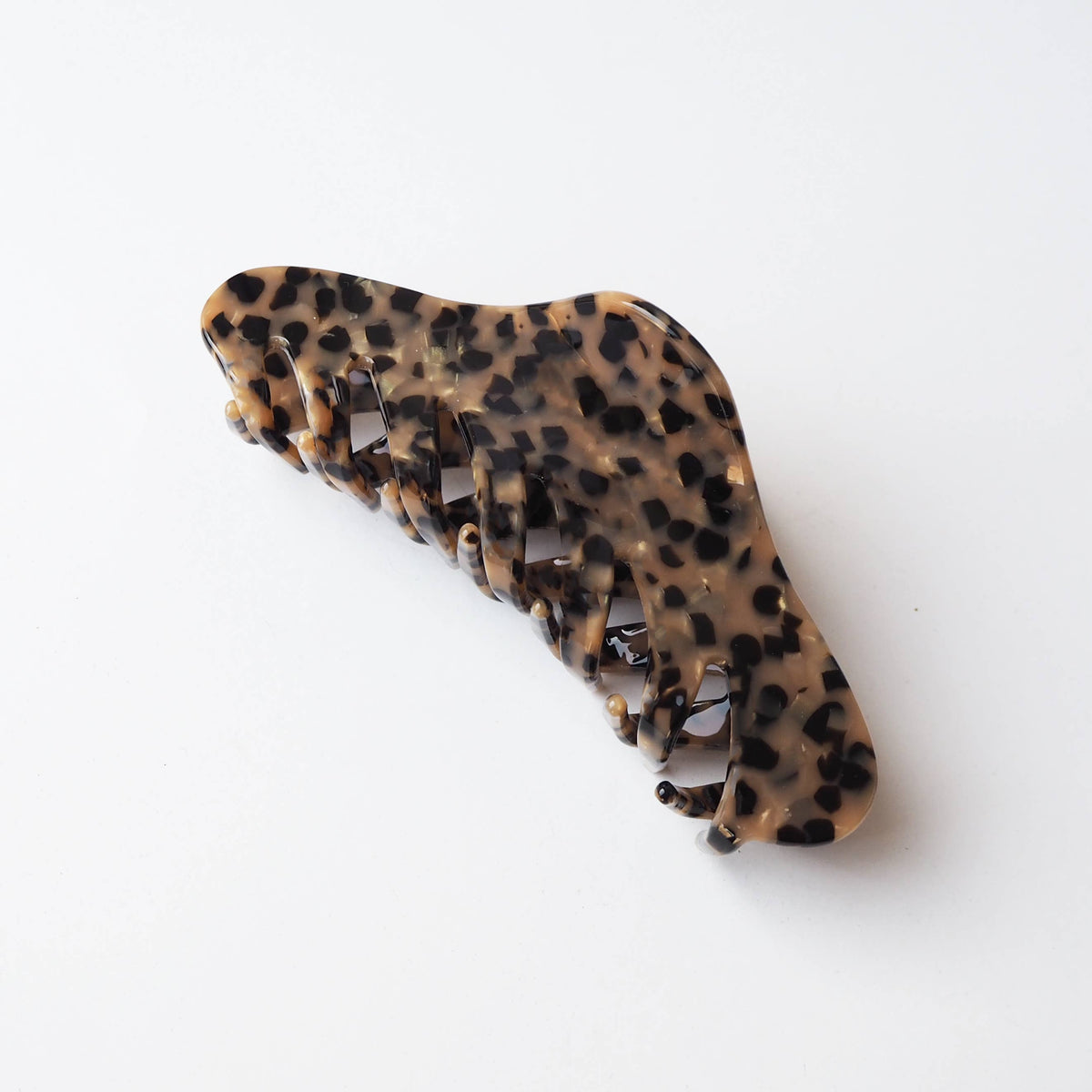 Custom Made - Karamell Hair Claw- large resin acetate hair claw in brown and black