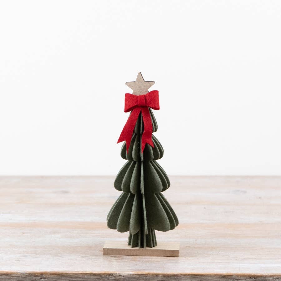 Gainsborough Giftware x Portland Living - Felt Tree Decoration, 24.5cm